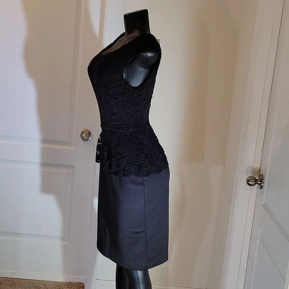 BRAND NEW CONNECTED APPAREL SLEEVELESS LACE TOP DRESS - Picture 6 of 16
